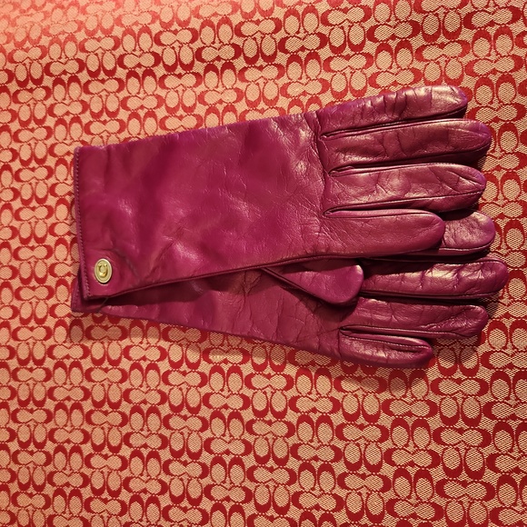 Coach leather gloves - Picture 2 of 7